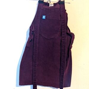 Lucy&yak size small maroon corduroy dungaree